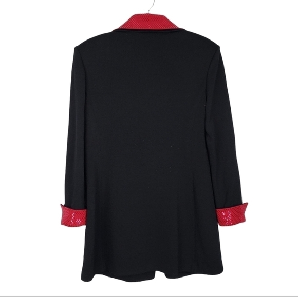 ST. JOHN Evening Marie Gray sequin knot jacket blazer interchangeable - Picture 10 of 13